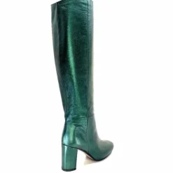 Bottes<l'arianna Bottes Tube St1689 Cuir Métal Vert