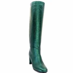 Bottes<l'arianna Bottes Tube St1689 Cuir Métal Vert