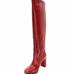 Elégant|Bottes<l'arianna Bottes Tubes St1689 Cuir Mattone Rouge