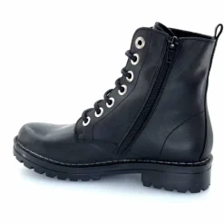 Rock|Bottines<Chacal Bottillon Fermeture Éclair 6830 Cuir Noir