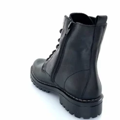 Rock|Bottines<Chacal Bottillon Fermeture Éclair 6830 Cuir Noir