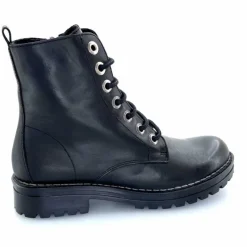 Rock|Bottines<Chacal Bottillon Fermeture Éclair 6830 Cuir Noir
