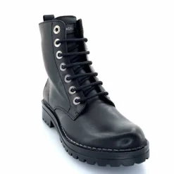 Rock|Bottines<Chacal Bottillon Fermeture Éclair 6830 Cuir Noir