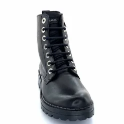 Rock|Bottines<Chacal Bottillon Fermeture Éclair 6830 Cuir Noir
