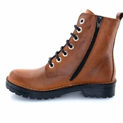 Rock|Bottines<Chacal Bottillon Fermeture Éclair 6830 Cuir Ocre Rouille