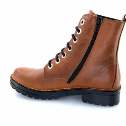 Rock|Bottines<Chacal Bottillon Fermeture Éclair 6830 Cuir Ocre Rouille