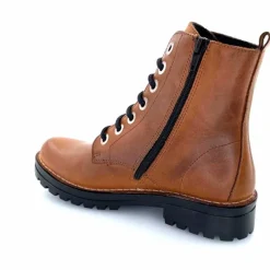 Rock|Bottines<Chacal Bottillon Fermeture Éclair 6830 Cuir Ocre Rouille