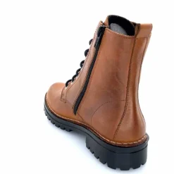 Rock|Bottines<Chacal Bottillon Fermeture Éclair 6830 Cuir Ocre Rouille