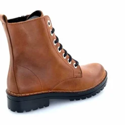 Rock|Bottines<Chacal Bottillon Fermeture Éclair 6830 Cuir Ocre Rouille