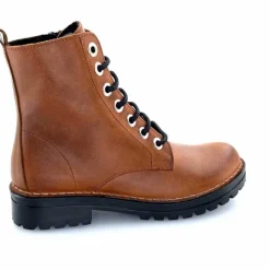 Rock|Bottines<Chacal Bottillon Fermeture Éclair 6830 Cuir Ocre Rouille