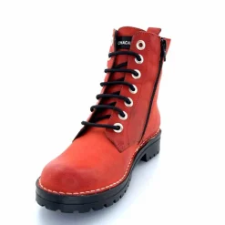 Rock|Bottines<Chacal Bottillon Fermeture Éclair 6830 Cuir Rouge