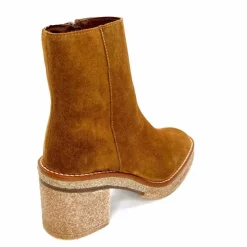 Talon|Basic<Alpe Bottines à Talon 2626 Baby Daim Cuero Camel