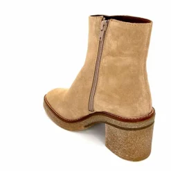 Basic|Bottines<Alpe Bottines à Talon 2626 Baby Daim Corda Crème