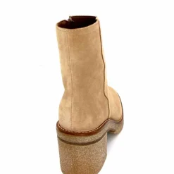 Basic|Bottines<Alpe Bottines à Talon 2626 Baby Daim Corda Crème