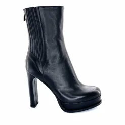 Bottines<chantal Bottines à Talon 2145 Cuir Noir