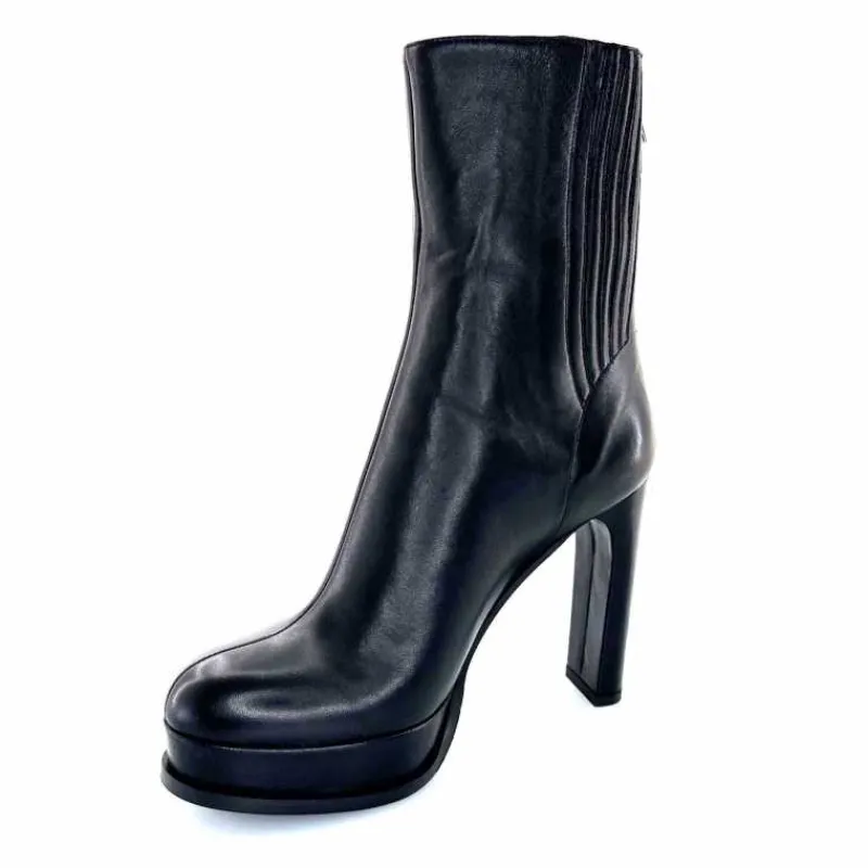 Bottines<chantal Bottines à Talon 2145 Cuir Noir