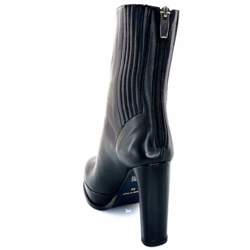 Bottines<chantal Bottines à Talon 2145 Cuir Noir