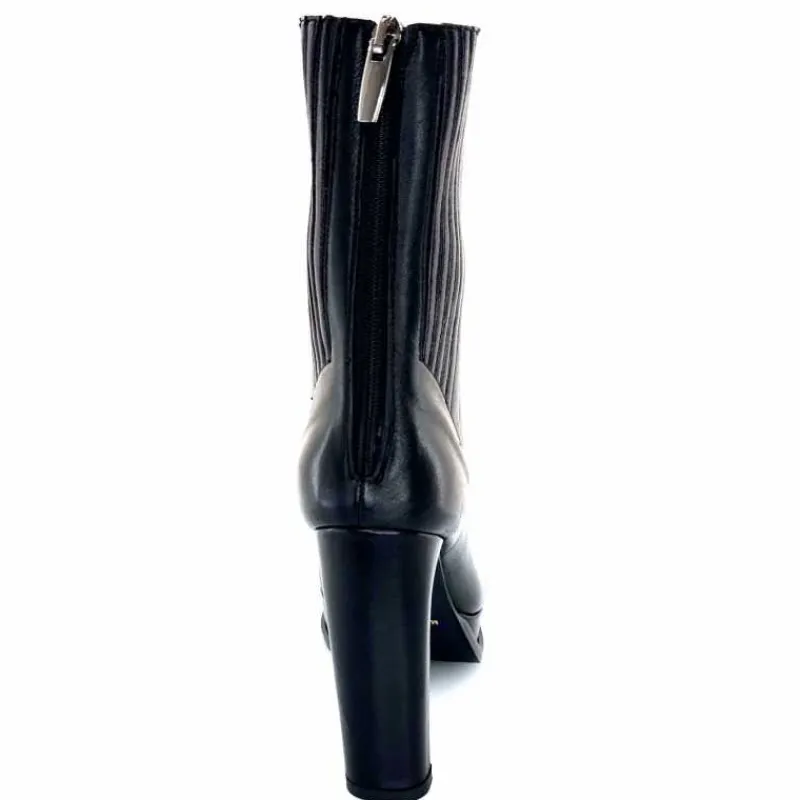 Bottines<chantal Bottines à Talon 2145 Cuir Noir