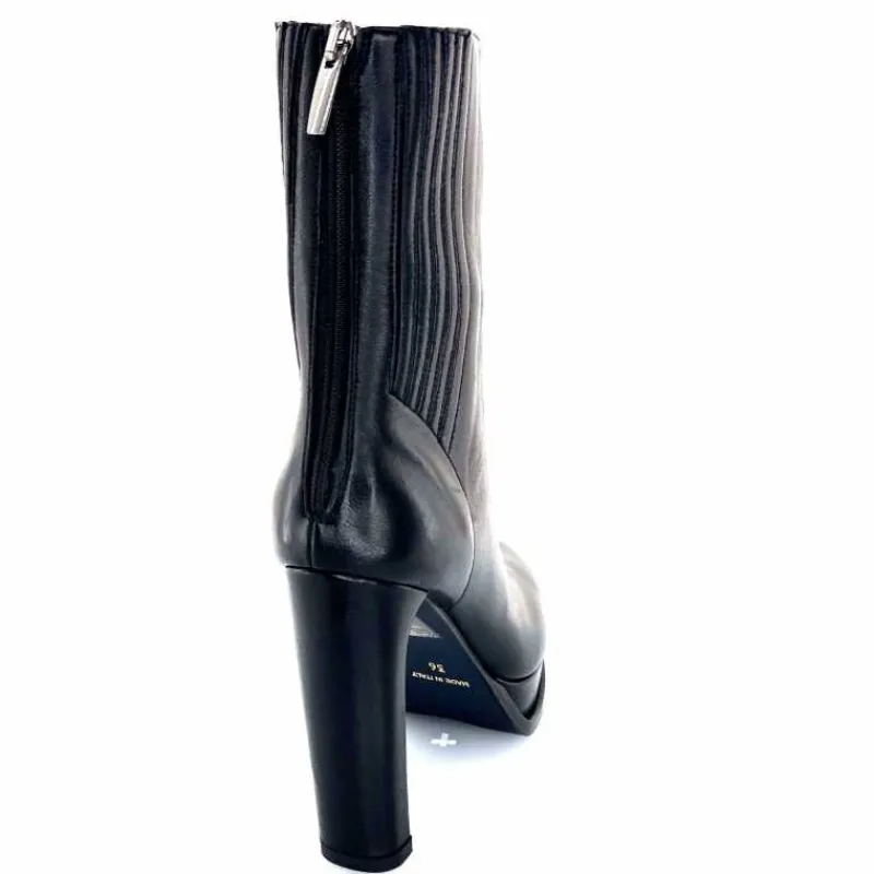 Bottines<chantal Bottines à Talon 2145 Cuir Noir