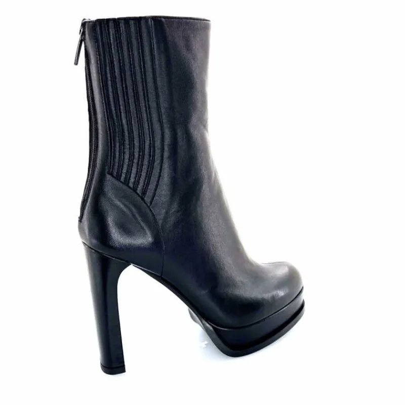 Bottines<chantal Bottines à Talon 2145 Cuir Noir