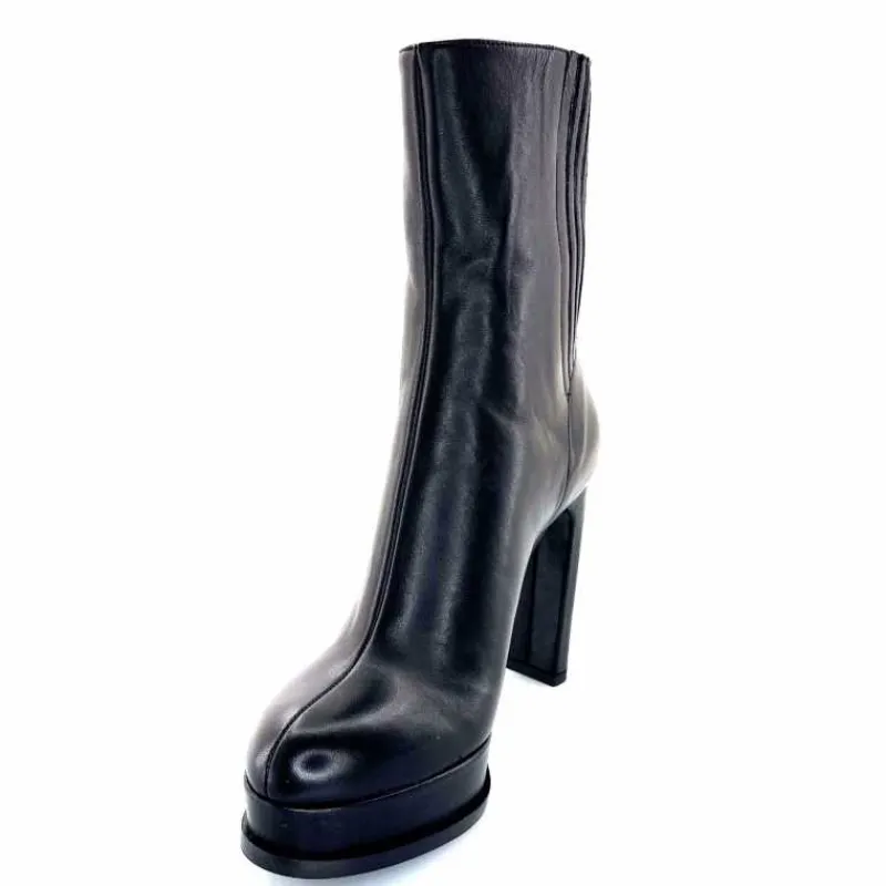 Bottines<chantal Bottines à Talon 2145 Cuir Noir