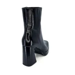 Féminin|Elégant<chantal Bottines à Talon 2191 Cuir Vernis Noir