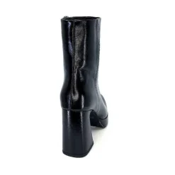 Féminin|Elégant<chantal Bottines à Talon 2191 Cuir Vernis Noir