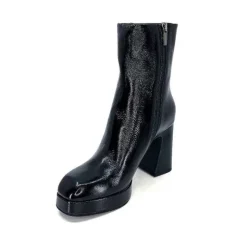 Féminin|Elégant<chantal Bottines à Talon 2191 Cuir Vernis Noir