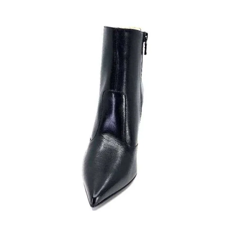 Talon|Féminin<Nero Giardini Bottines à Talon Fin Néro Giardini 1308646 De 100 Cuir Noir
