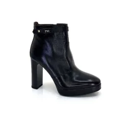 Basic|Bottines<Nero Giardini Bottines à Talon Haut Néro Giardini 1308722 De 100 Cuir Noir