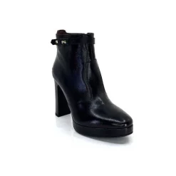 Basic|Bottines<Nero Giardini Bottines à Talon Haut Néro Giardini 1308722 De 100 Cuir Noir