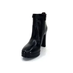Basic|Bottines<Nero Giardini Bottines à Talon Haut Néro Giardini 1308722 De 100 Cuir Noir