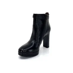 Basic|Bottines<Nero Giardini Bottines à Talon Haut Néro Giardini 1308722 De 100 Cuir Noir