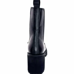 Rock|Bottines<Ivoire0235a Bottines à Talon Ivoire 28115 Cuir Noir