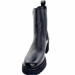 Rock|Bottines<Ivoire0235a Bottines à Talon Ivoire 28115 Cuir Noir