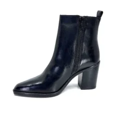 Elégant|Santiags<Ivoire0104a Bottines à Talon Ivoire 52145 Cuir Noir