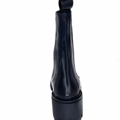 Rock|Bottines<belang Bottines à Talon Ivoire 08112 Cuir Noir