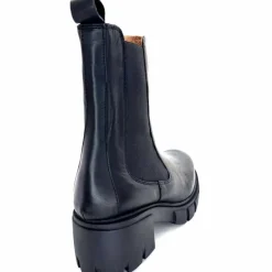 Rock|Bottines<belang Bottines à Talon Ivoire 08112 Cuir Noir