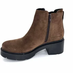 Basic|Bottines<Ivoire0351a Bottines à Talon Ivoire 4621113 Daim Marron