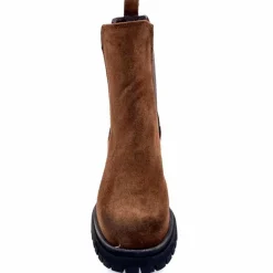 Rock|Bottines<Ivoire0235a Bottines à Talon Ivoire 28115 Daim Marron