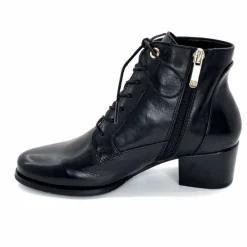 Bijoux<Regarde Le Ciel Bottines à Talon Jolene 25 Cuir Noir
