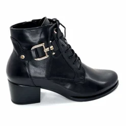 Bijoux<Regarde Le Ciel Bottines à Talon Jolene 25 Cuir Noir
