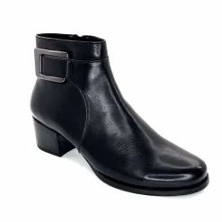 Talon|Féminin<Regarde Le Ciel Bottines à Talon Jolene 27 Cuir Noir