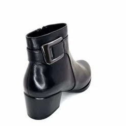 Talon|Féminin<Regarde Le Ciel Bottines à Talon Jolene 27 Cuir Noir