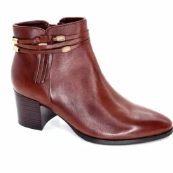 Féminin|Elégant<Regarde Le Ciel Bottines à Talon Taylor 39 Cuir Marron