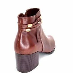 Féminin|Elégant<Regarde Le Ciel Bottines à Talon Taylor 39 Cuir Marron