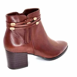 Féminin|Elégant<Regarde Le Ciel Bottines à Talon Taylor 39 Cuir Marron