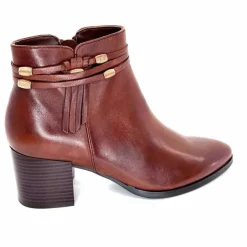 Féminin|Elégant<Regarde Le Ciel Bottines à Talon Taylor 39 Cuir Marron