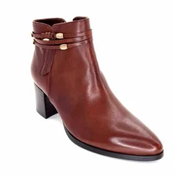 Féminin|Elégant<Regarde Le Ciel Bottines à Talon Taylor 39 Cuir Marron