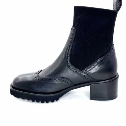 Basic|Bottines<Triver Flight Bottines à Talon 773 03 Cuir Noir